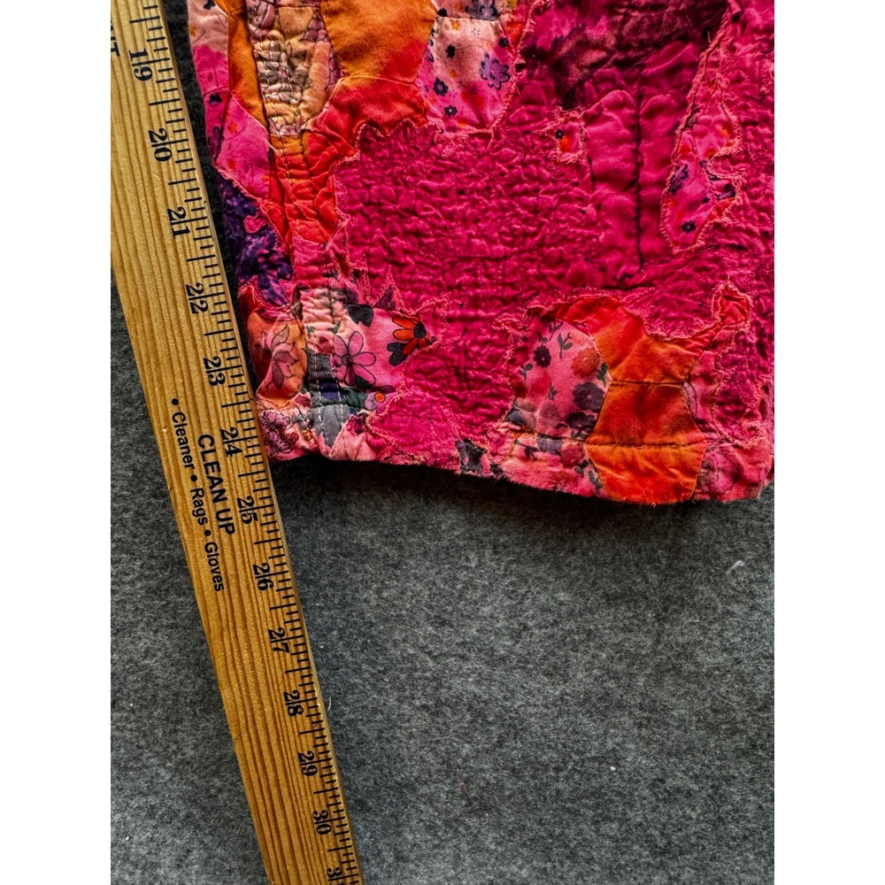 Magnolia Pearl Love Co Quilt Nature Pant Size OS Patchwork Pink Orange Boho - Picture 9 of 16